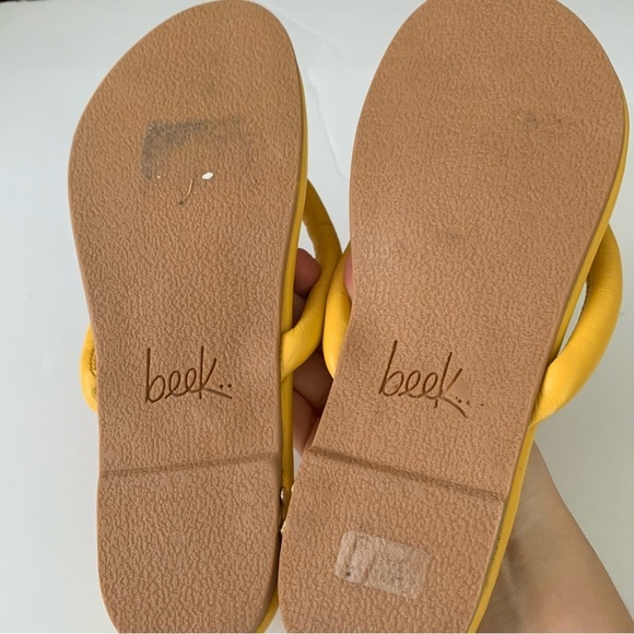 beek Sunbird Sandals‎ Ginger Yellow Sz 6 - Picture 4 of 6